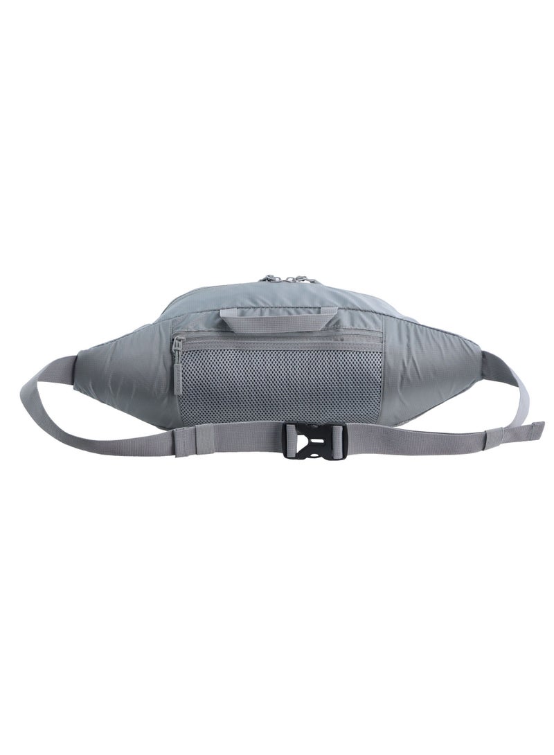 Discovery Outdoor Waist Bag Grey, Durable Lightweight Water Resistant RFID pocket, Men Women Hip Bag/Belt Bag/ Crossbody Bag for Travel Adventure Camping Trekking Hiking