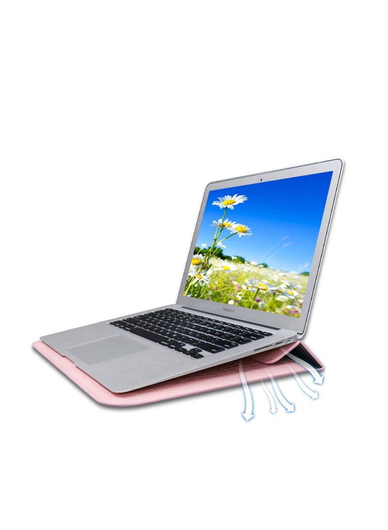 Laptop Sleeve, Crocodile Grain PU Leather Flap Style Case Bag, Compatible with MacBook Pro, 13 inch Notebook, for MacBook Air 13.6 inch 2022 M2 A2681 Air 13