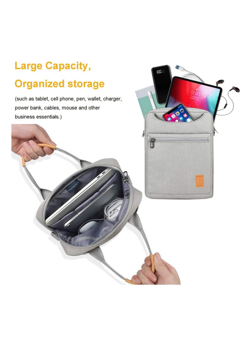 9 to 11 Inch Tablet Shoulder Bag Briefcase Laptop Sleeve Waterproof Crossbody Carrying Case for 11In iPad Pro 10.5 10.9