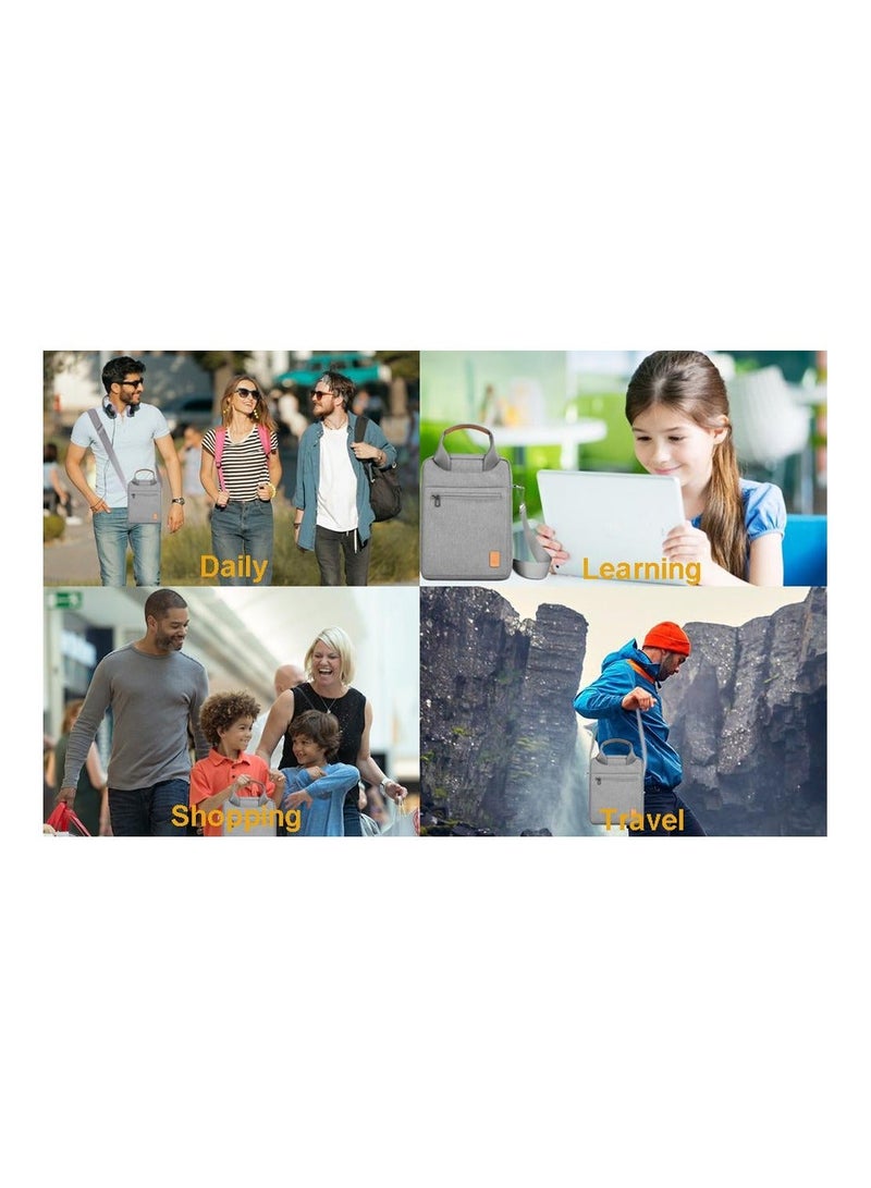 9 to 11 Inch Tablet Shoulder Bag Briefcase Laptop Sleeve Waterproof Crossbody Carrying Case for 11In iPad Pro 10.5 10.9