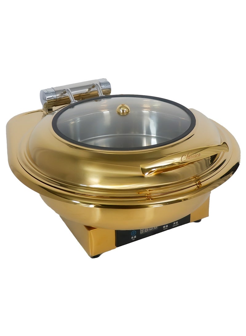 6L Electric Hydraulic Round Chafing Dish