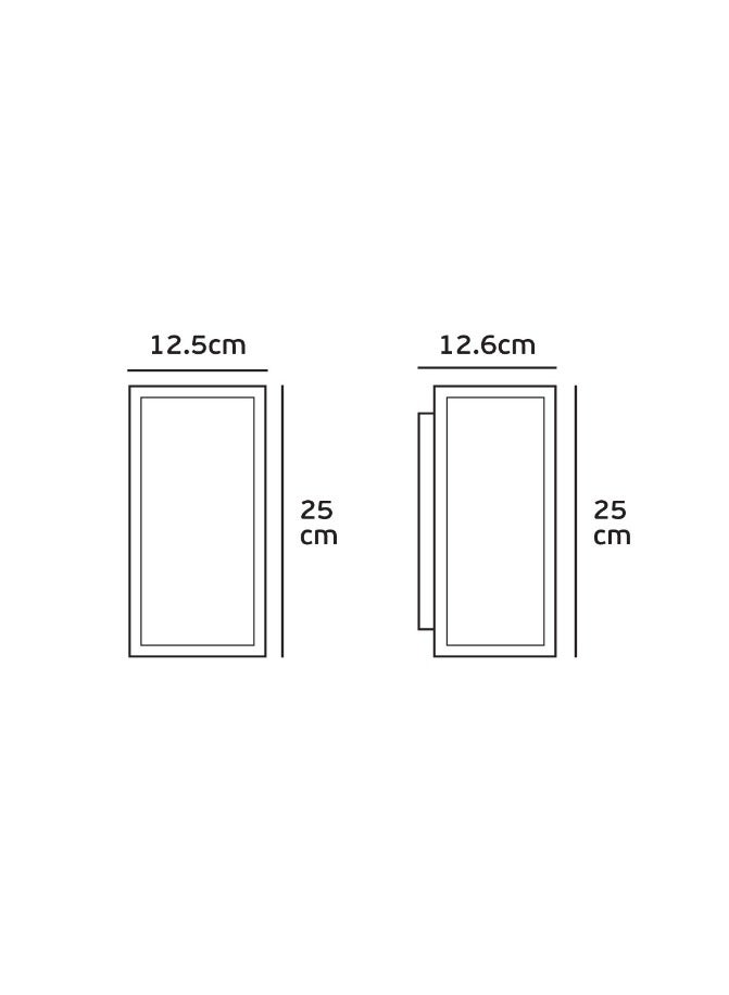 Linear Surface Wall Light LED H3062 LED IP54 7W - Graphite