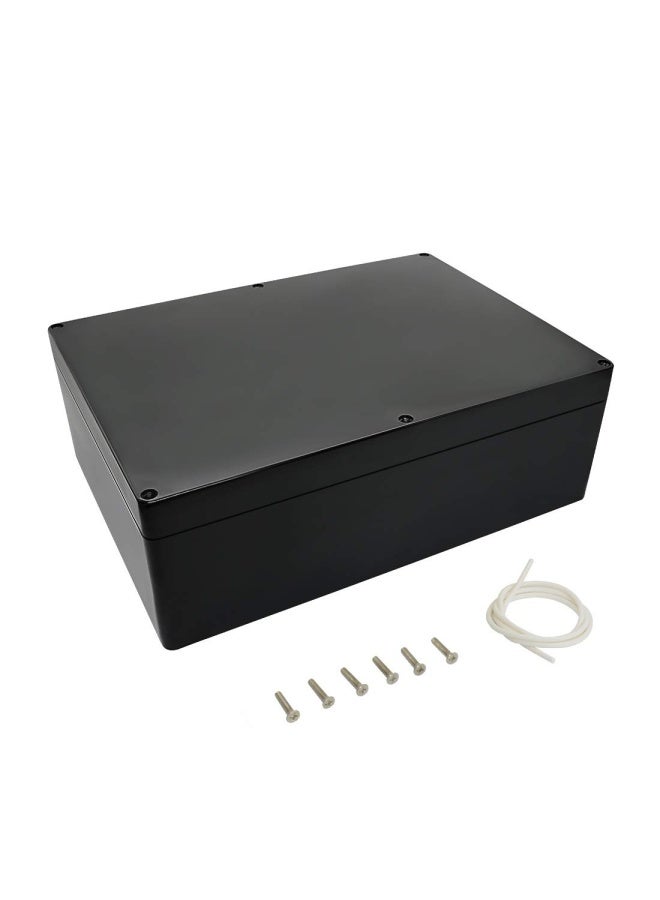 Lemotech  Abs Plastic Electrical Project Case Power Junction Box Project Box Black 11.41 X 8.26 X 3.93 290 X 210 X 100Mm