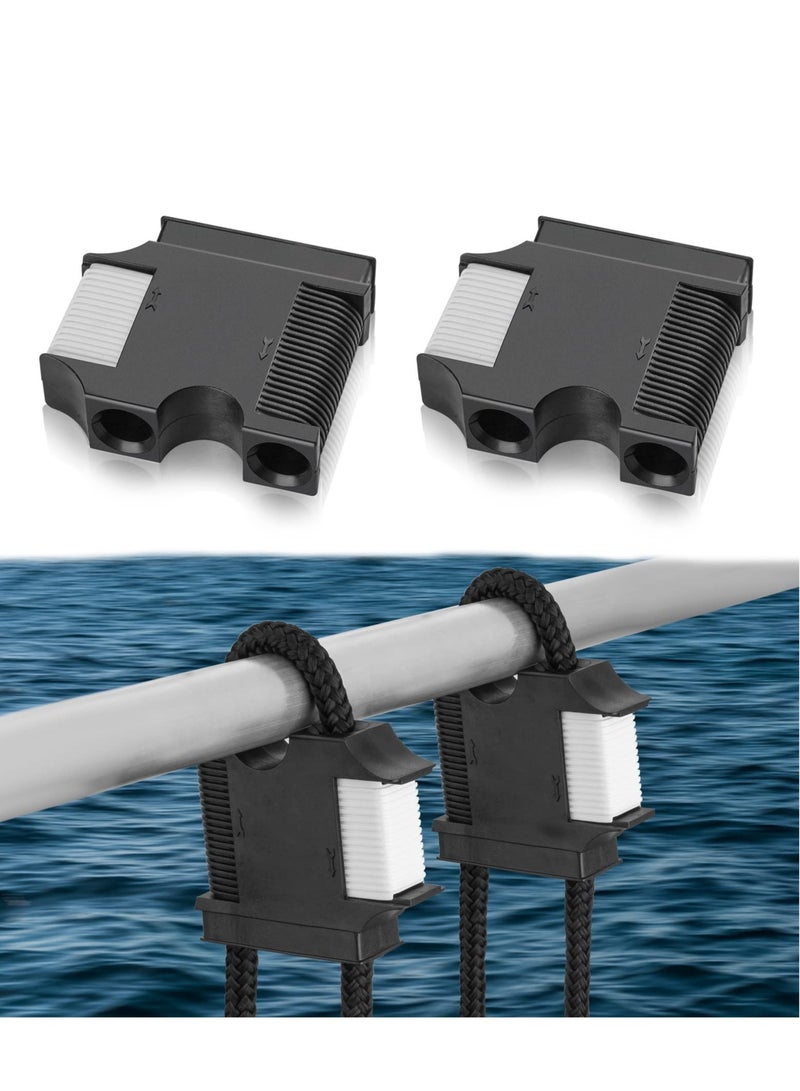 Adjustable Boat Fender Clips - Quick Connect & Release for Pontoon & Cleat Bumpers, Durable Fender Hanger Accessories