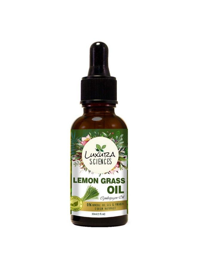 Lemon Grass Essential Oil Pure & Therapeutic Grade For Skin Hair & Aromatherapy (30 Ml)