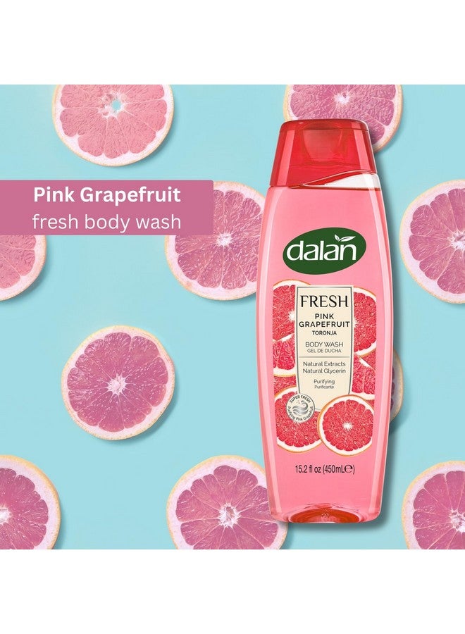 Natural Extracts Body Wash With Fresh Pink Grapefruit & Aloe Vera & Sea Minerals 15.2 Fl Oz (1 Pack Grapefruit)