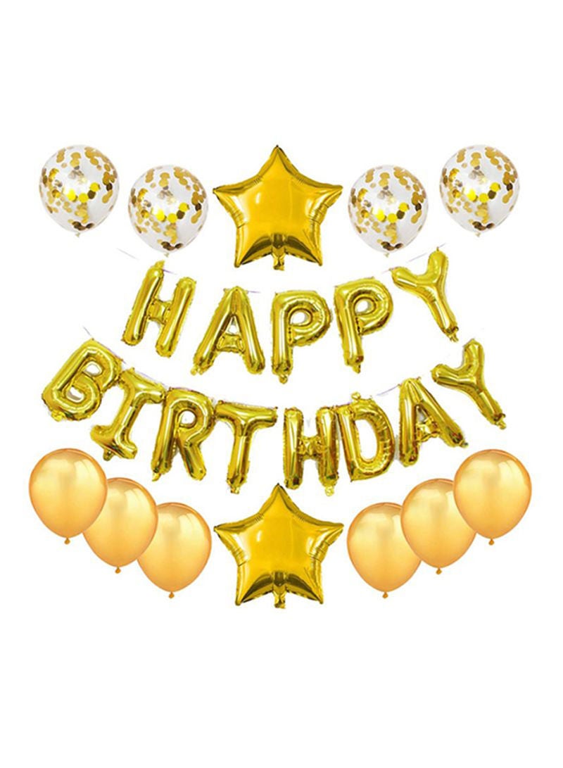 13-Piece Happy Birthday Balloon Set 16inch