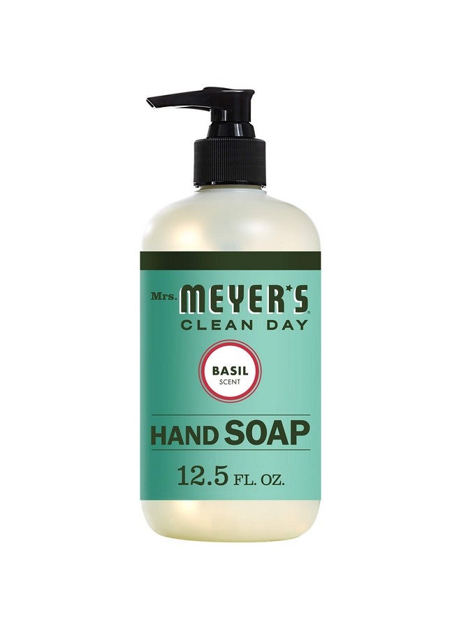 Liquid Hand Soap Cruelty Free And Biodegradable Hand Wash Made With Essential Oils Basil Scent 12.5 Ozpack Of 6