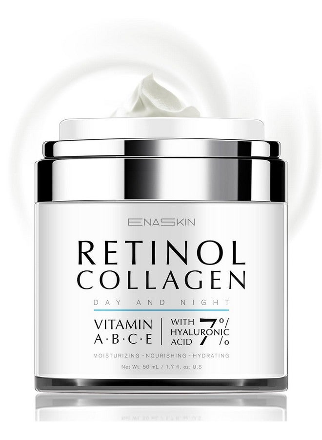 Retinol Cream For Face Moisturizer For Anti Aging & Wrinkled Skin Day And Night For Women & Men Retinol Collagen Facial Care Face And Neck 1.7 Fl Oz