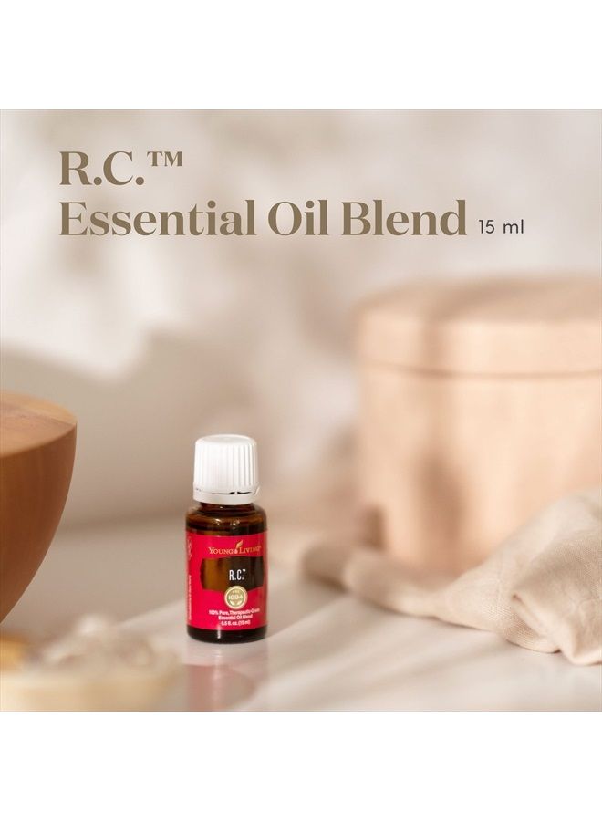 R.C. Essential Oil Blend 15ml - A Powerful Combination of Cypress, Spruce, Eucalyptus, Myrtle, Pine, and More for a Refreshing and Uplifting Aroma