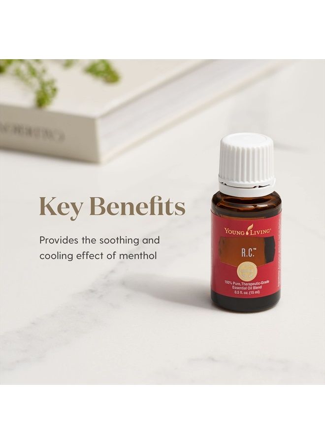 R.C. Essential Oil Blend 15ml - A Powerful Combination of Cypress, Spruce, Eucalyptus, Myrtle, Pine, and More for a Refreshing and Uplifting Aroma