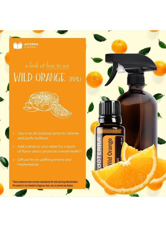 doTERRA Wild Orange Essential Oil 15 ml by doTERRA,Pack of 2