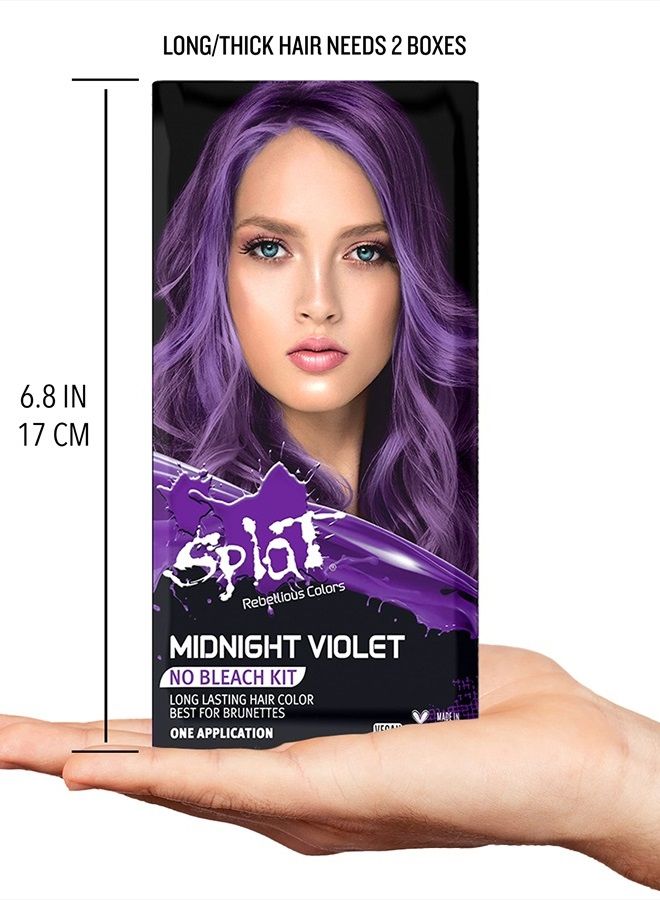 Midnight Violet | 30 Wash No Bleach Semi-Perm Hair Dye | Vegan & Cruelty Free