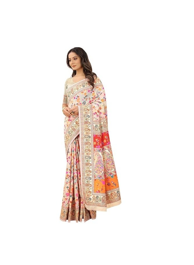 Women's S Kanjivaram Banarasi Silk Saree Kanchipuram Patola Saree