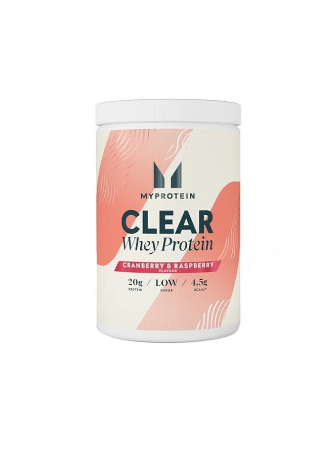 Clear Whey Isolate Cranberry Raspberry 498g 20 Servings