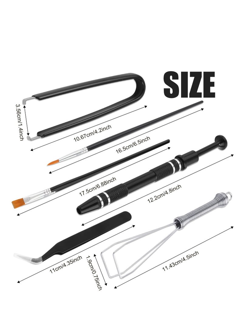 Mechanical Keyboard Switch Puller Set Keycap Remover Kit Keyboard Cleaner Tool Including Keycap Puller Switch Clamp Lube Pen with a Storage Bag