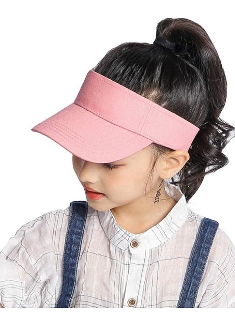 Kids Visor Sun Hat Adjustable Athletic Sports Hat 6 to 12 Years Old