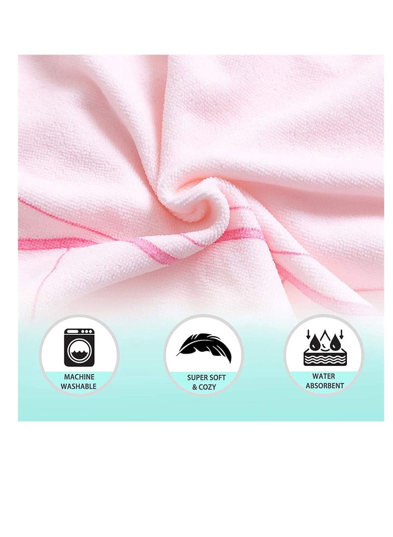 Hooded Bathrobe,Kids Beach Towel for Boys Girls, Hooded Bath Towel Wrap, Toddler Pool Towel with Hood, Super Soft, Absorbent Microfiber Beach Towel for 0 - 7 Years (Mermaid)