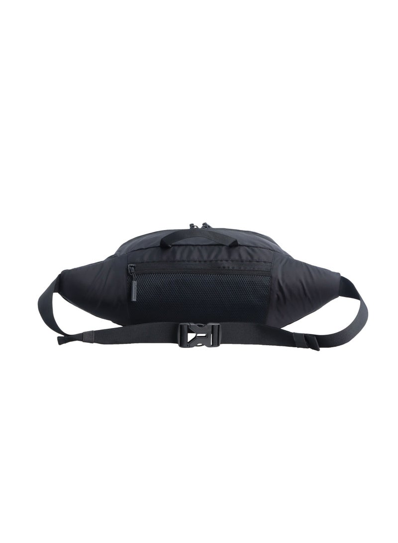 Discovery Outdoor Waist Bag Black, Durable Lightweight Water Resistant RFID pocket, Men Women Hip Bag/Belt Bag/ Crossbody Bag for Travel Adventure Camping Trekking Hiking