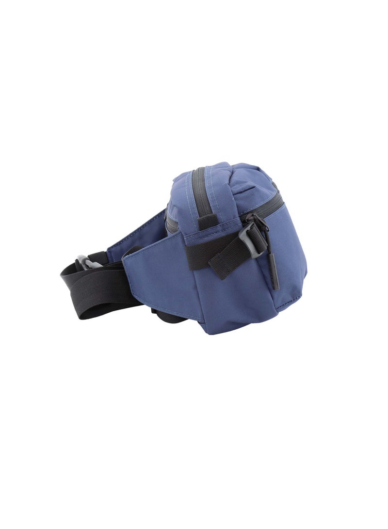 Discovery SHIELD RPET Polyester Waist Bag Blue(Navy), Hip Bag With Adjustable Strap, RFID Pocket, Suitable For Travel, Outdoors, Gym, Hiking For Men And Women
