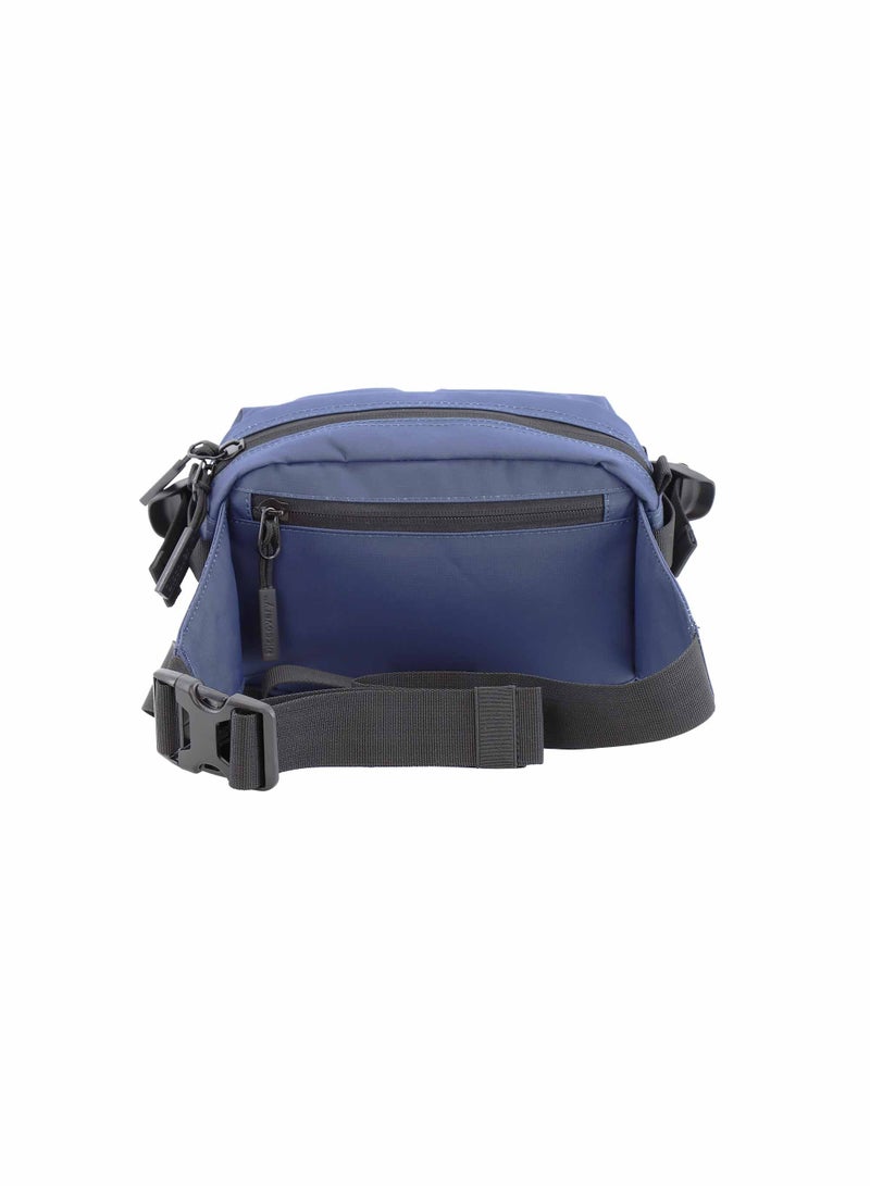 Discovery SHIELD RPET Polyester Waist Bag Blue(Navy), Hip Bag With Adjustable Strap, RFID Pocket, Suitable For Travel, Outdoors, Gym, Hiking For Men And Women
