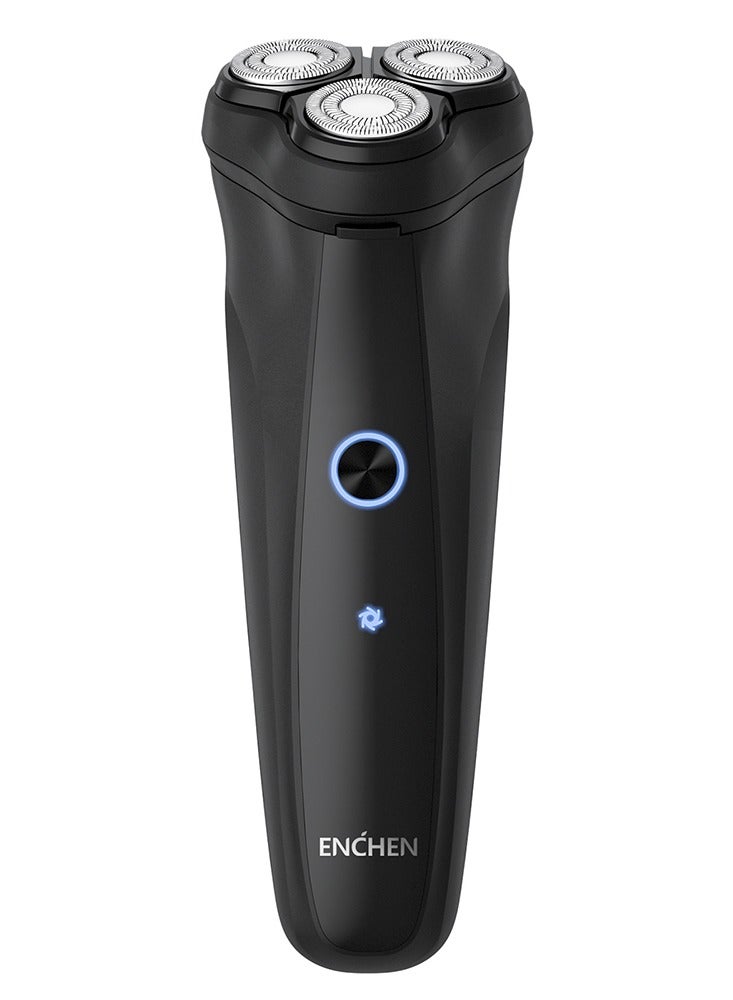 Men's Shaver Three Floating Blade Electric Shaver Black