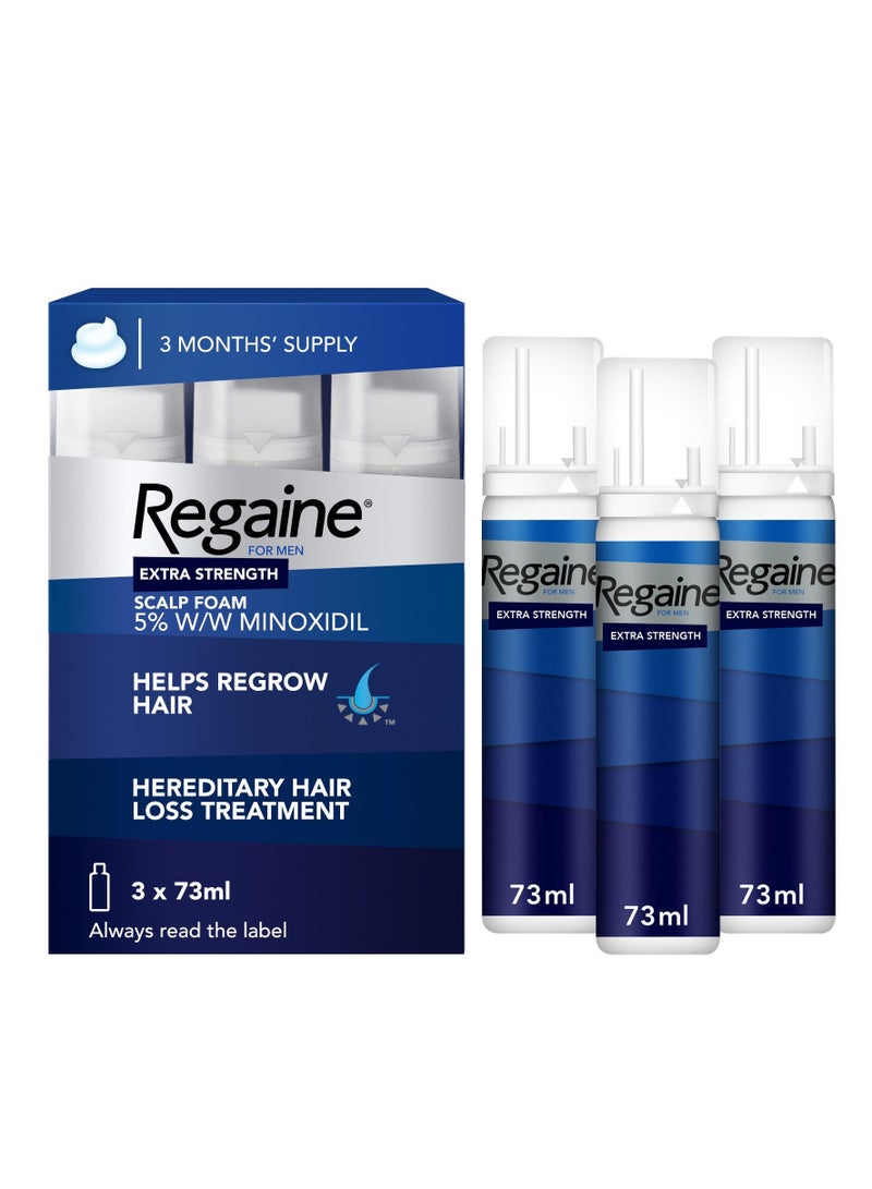 3-Piece Scalp Foam Regrowth Foam Set