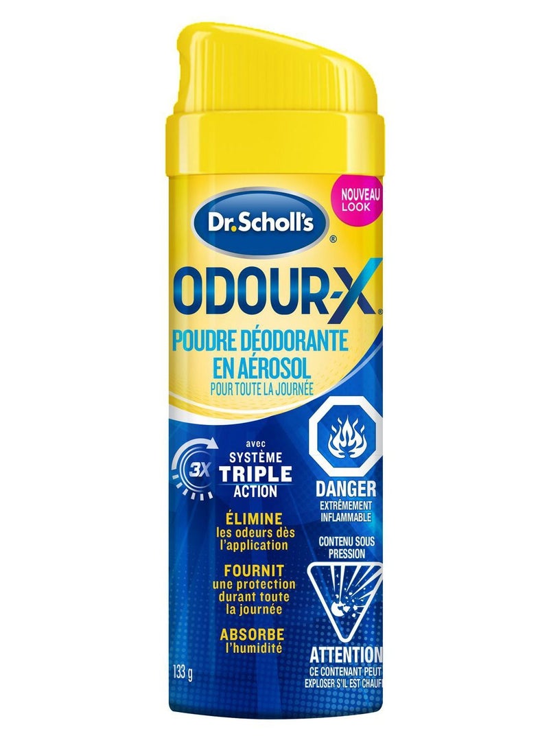 Odour X All Day Deodorant Foot Spray Powder 133 g