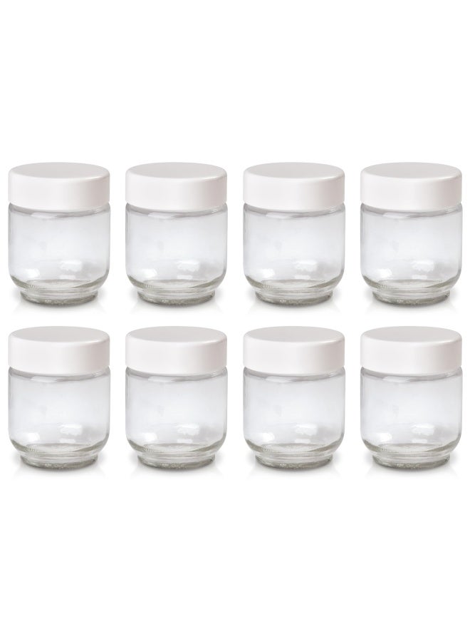 Euro Cuisine Gy1920 Glass Jars For Yogurt Maker  Set Of 8