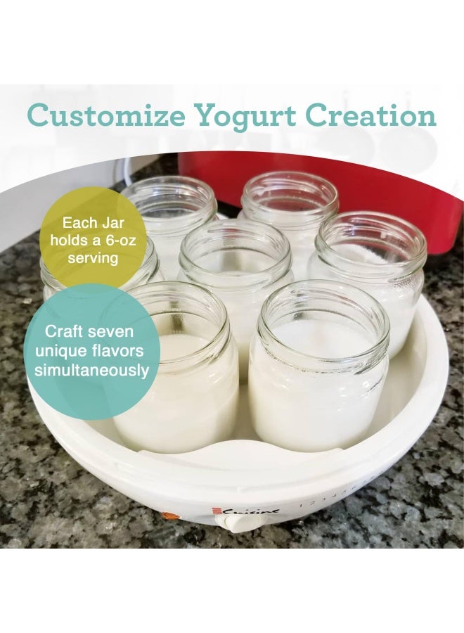 Euro Cuisine Gy1920 Glass Jars For Yogurt Maker  Set Of 8