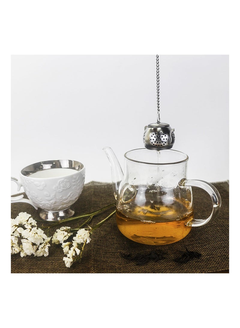 Tea Infuser for Loose, Tea Steeper Stainless Steel, Tea Strainer with Lid and Drip Tray, Reusable Tea Filter Mesh Loose Leaf Strainer, for Loose Leaves, Tea Leaves, Spices, Etc, Best Gift( 2Pcs )