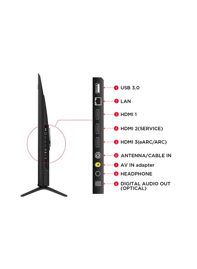 55 Inch 4K QLED Pro Smart Google TV, HDR 10+, Dolby Vision Atmos, 120Hz VRR+120Hz DLG, ONKYO 2.1ch, Slim & Uni-body Design (2024 Model) 55C655 Black