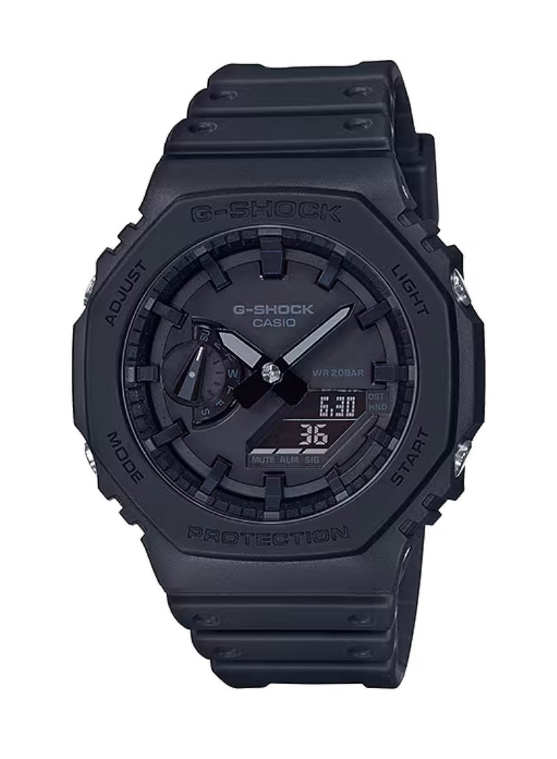 Men's Analog-Digital Quartz Black Resin Band Watch GA-2100-1A1DR - 45mm