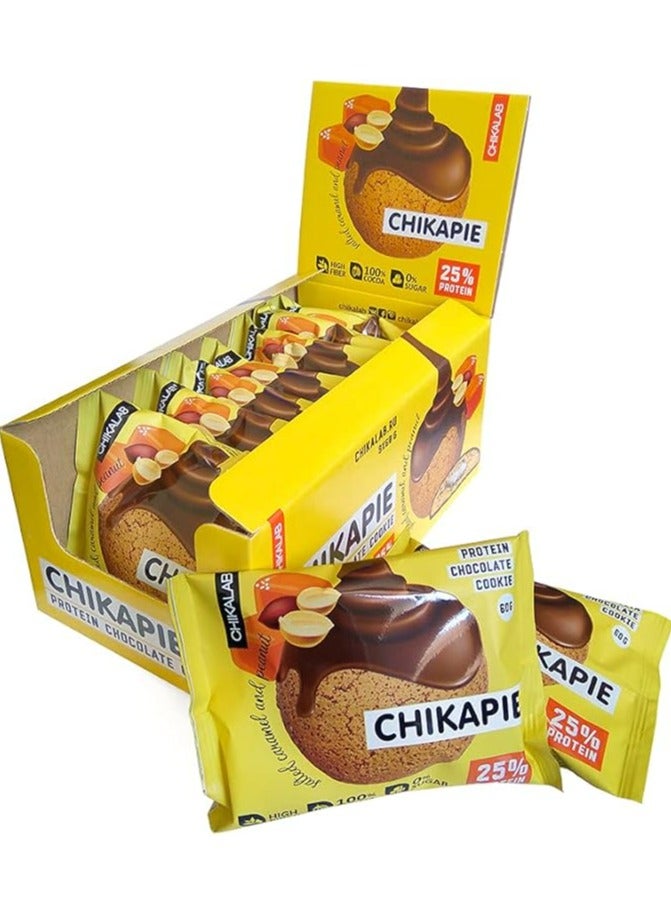 Chikalab Chikapie Salted Caramel and Peanut Flavour 9x60g