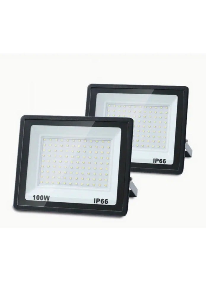 Heavy Duty Flood Light - Ultra-Bright Lumens LED, IP65 Waterproof Outdoor Security Light - Ideal for Yard, Garage, and Construction Sites