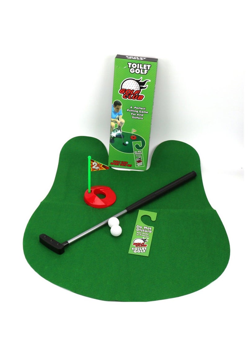 Toilet Golf Game Set Toilet Golf Toilet Mini Suit Leisure Sports Toy Toilet Golf Potty Time Putter Game Mini Toilet Golf Gift Set Great Toilet Time Funny Gag Gifts for Golfer 6 Piece Set