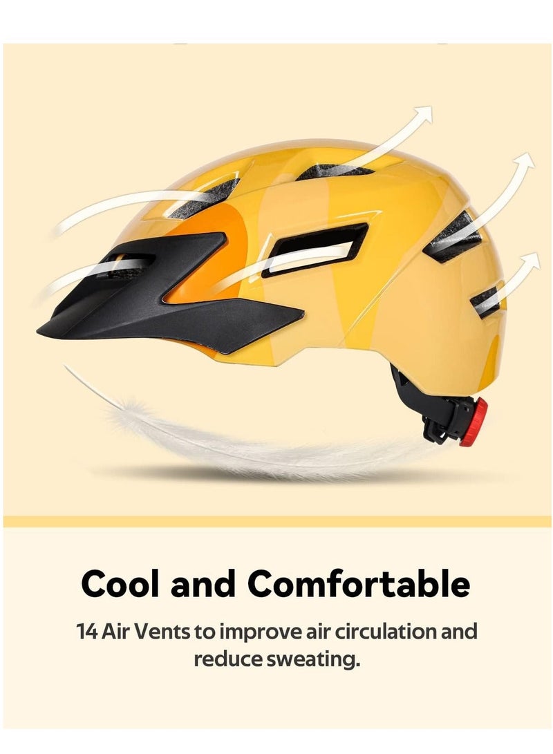 Kids Bike Helmet with Visor Children Bicycle Helmets Cycling Helmet for Youth Boys and Girls Ages 5 13 Adjustable Size 20.5 22in.52 56cm