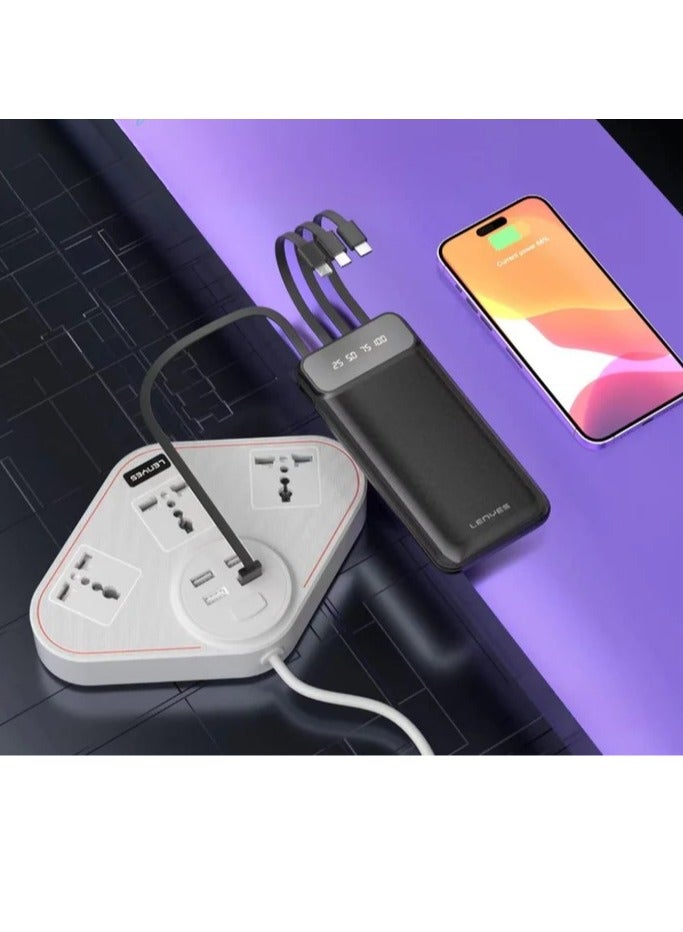 Power Bank Lenyes Px-182 4 IN 1 Cable 10000mAh