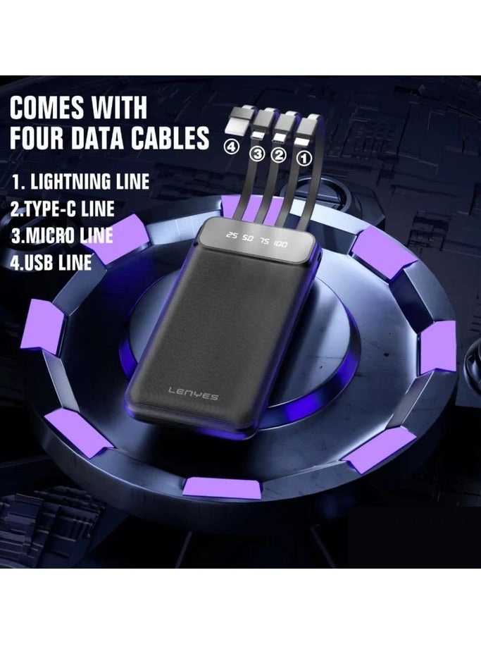 Power Bank Lenyes Px-182 4 IN 1 Cable 10000mAh