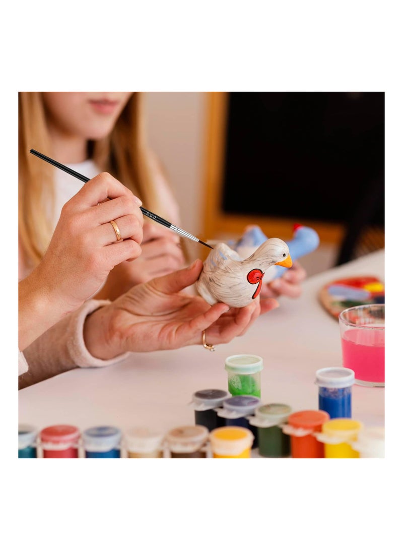 Tiny Detail Paint Brushes 30 Pcs Fine Set with 3 Size #0#00#000 Liner Brush for Miniature 40k Model Crafts Watercolor Acrylics Oil