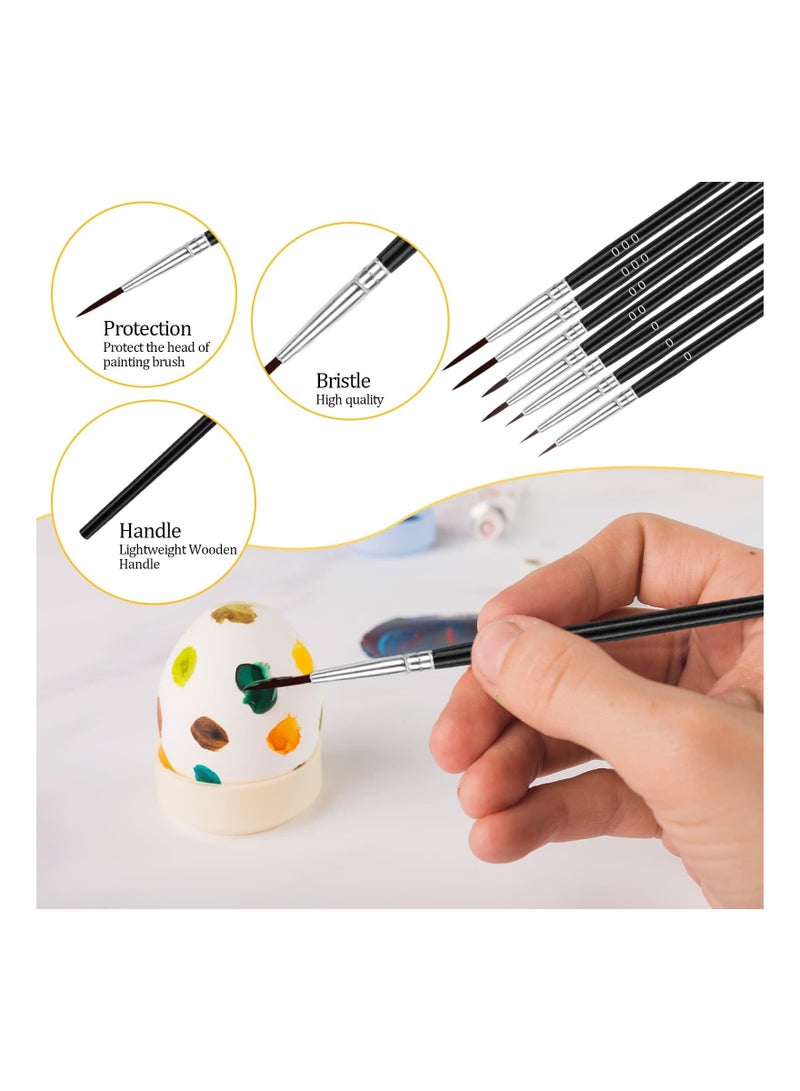 Tiny Detail Paint Brushes 30 Pcs Fine Set with 3 Size #0#00#000 Liner Brush for Miniature 40k Model Crafts Watercolor Acrylics Oil