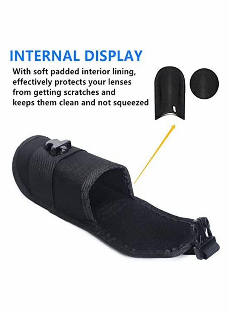 Glasses Pouch Outdoor Durable Tactical Sunglasses Case Portable Style Shockproof Flashlight with Buckle