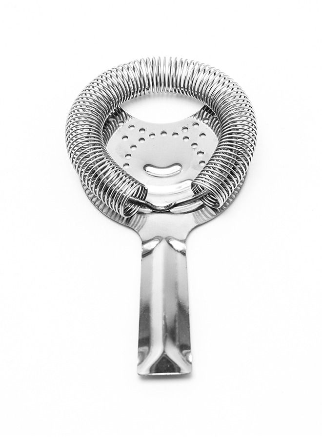 Stainless Steel Hawthorne Cocktail Strainer with 2 Prongs