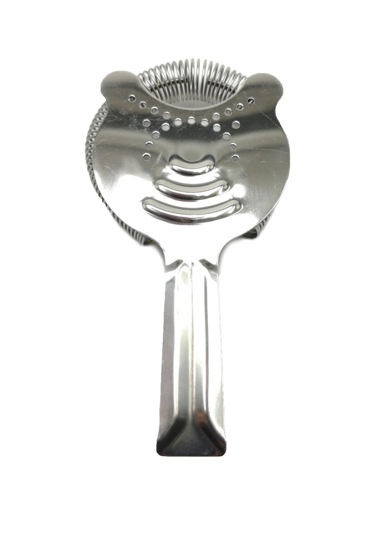 Stainless Steel Hawthorne Cocktail Strainer with 2 Prongs