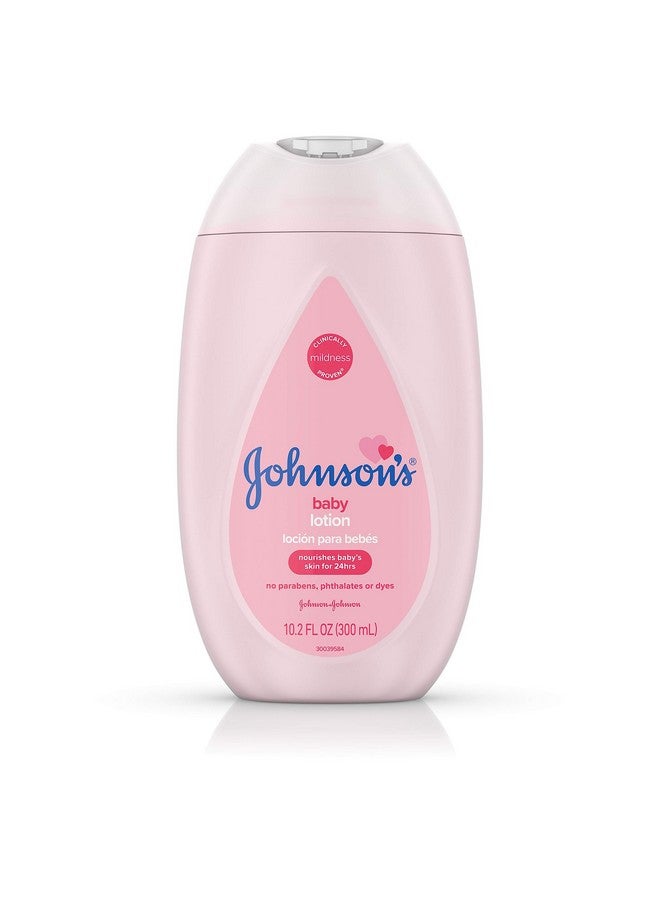 Johnson'S Moisturizing Pink Baby Lotion With Coconut Oil Hypoallergenic 10.2 Fl. Oz