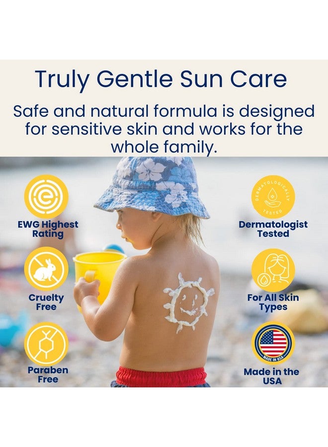 Daily Spf 30+ Sunscreen Uva/Uvb Protection, All Natural Ingredients, Reeffriendly, Mineral Based Body & Face Sun Protection For Kids, Toddlers, Babies & Adults Citrus Scent, 3.4 Oz