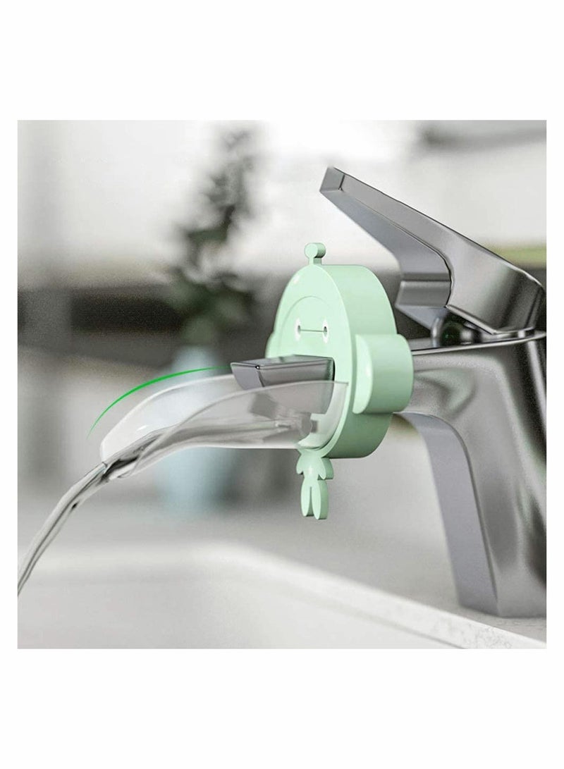 2 Pcs Tap Extender for Kids, Faucet Extender, Sink Handle Extender, Safe and Fun Cute Cartoon Silicone Sink Handle Extender for Toddler Child Kid Hand Washing