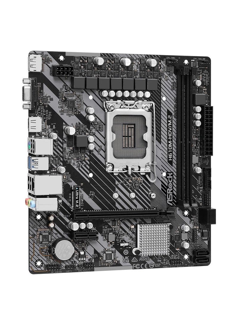 ASRock H610M-HDV/M.2 R2.0 Intel 600 Series mATX Motherboard