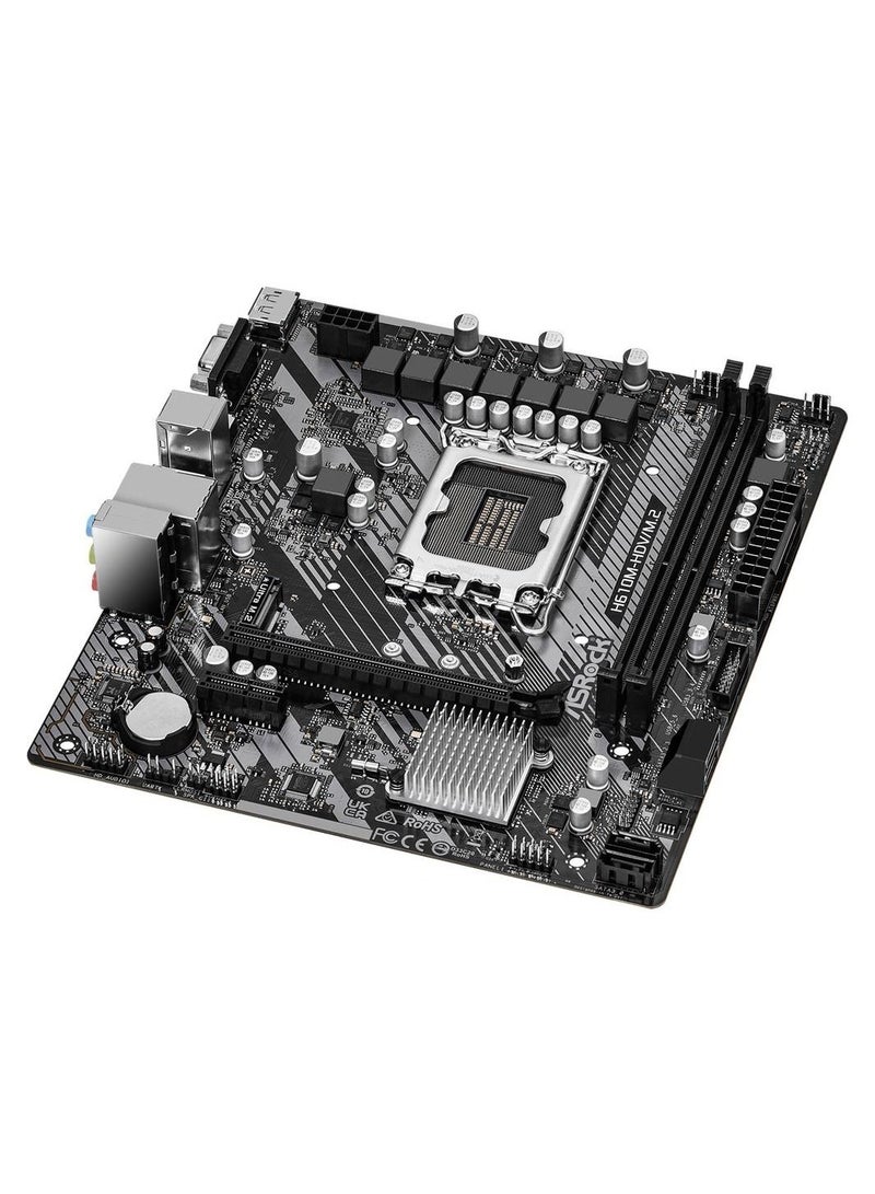 ASRock H610M-HDV/M.2 R2.0 Intel 600 Series mATX Motherboard