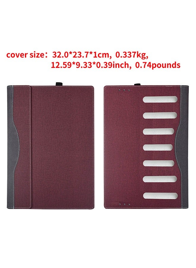 Laptop Case Cover for Lenovo IdeaPad Flex 5i 14 Gen 8 7 / Flex 5 14 Gen 8 7 2023-2022 [Do Check Model] Detachable Notebook Sleeve Computer Bag Protective PU Shell with Heat Dissipation Hole